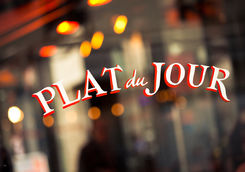 Paris restaurant window