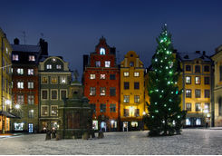 Gamla Stan Old Square in winter