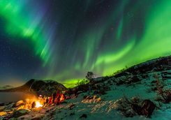 Camp under the Northern Lights, Sweden