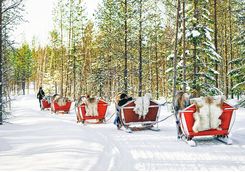 Sami reindeer sleighs