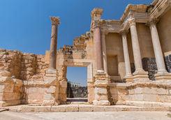 Ruins of Decapolis city of Scythopolis, Bet She'an National Park