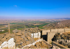 Fortifications on Mount Bental overlooking Syria