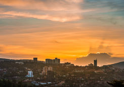 kigali city skyline sunset