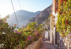 stone stairs positano