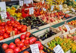 market stall italy