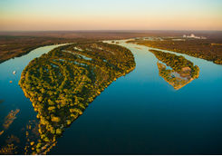 zambezi river aerial
