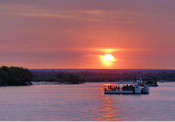 pontoon boat zambezi