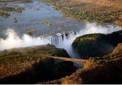 victoria falls aerial
