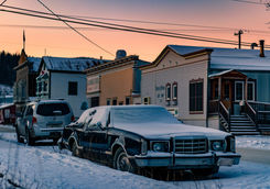 dawson city at night
