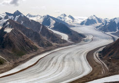 kluane glacier from above