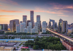 Beijing city skyscrapers