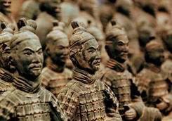 detail of the Teracotta army