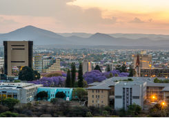 skyline of windhoek city