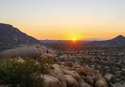 mountains sunset namibia