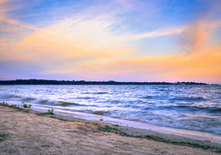 sunset lake victoria