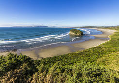 pinguineras beach at chiloe island