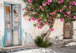 wooden door greek culture