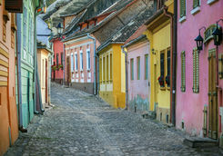 street in sighisoara
