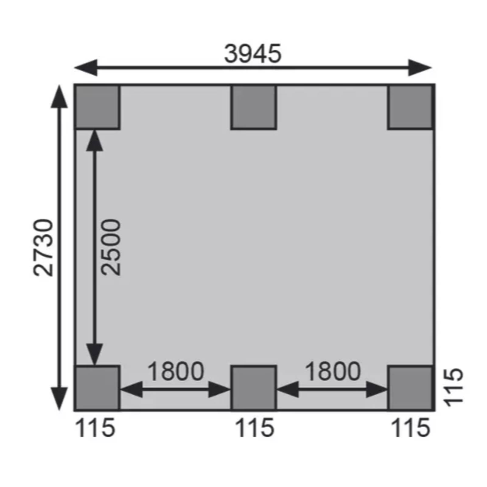 Carport Holz Kiefer Flachdach Unterstand Abstellplatz Holzcarport Überdachung eBay