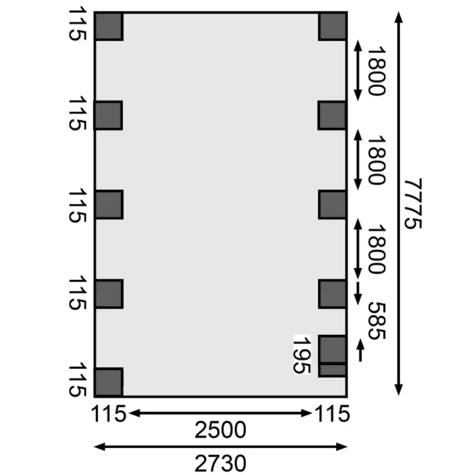 Carport Holz Kiefer Flachdach Unterstand Abstellplatz Holzcarport Überdachung eBay