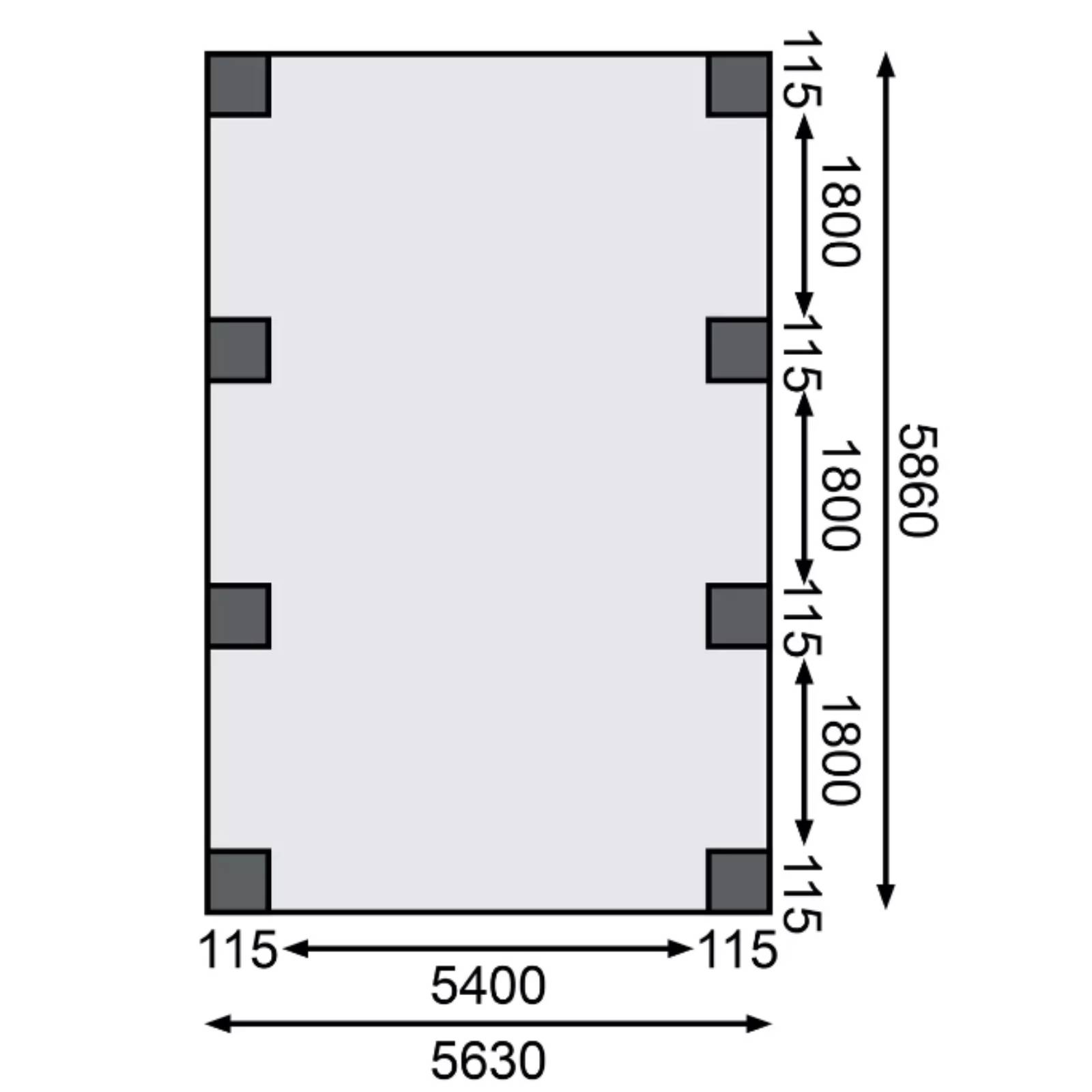 Carport Holz Kiefer Flachdach Unterstand Abstellplatz Holzcarport Überdachung eBay