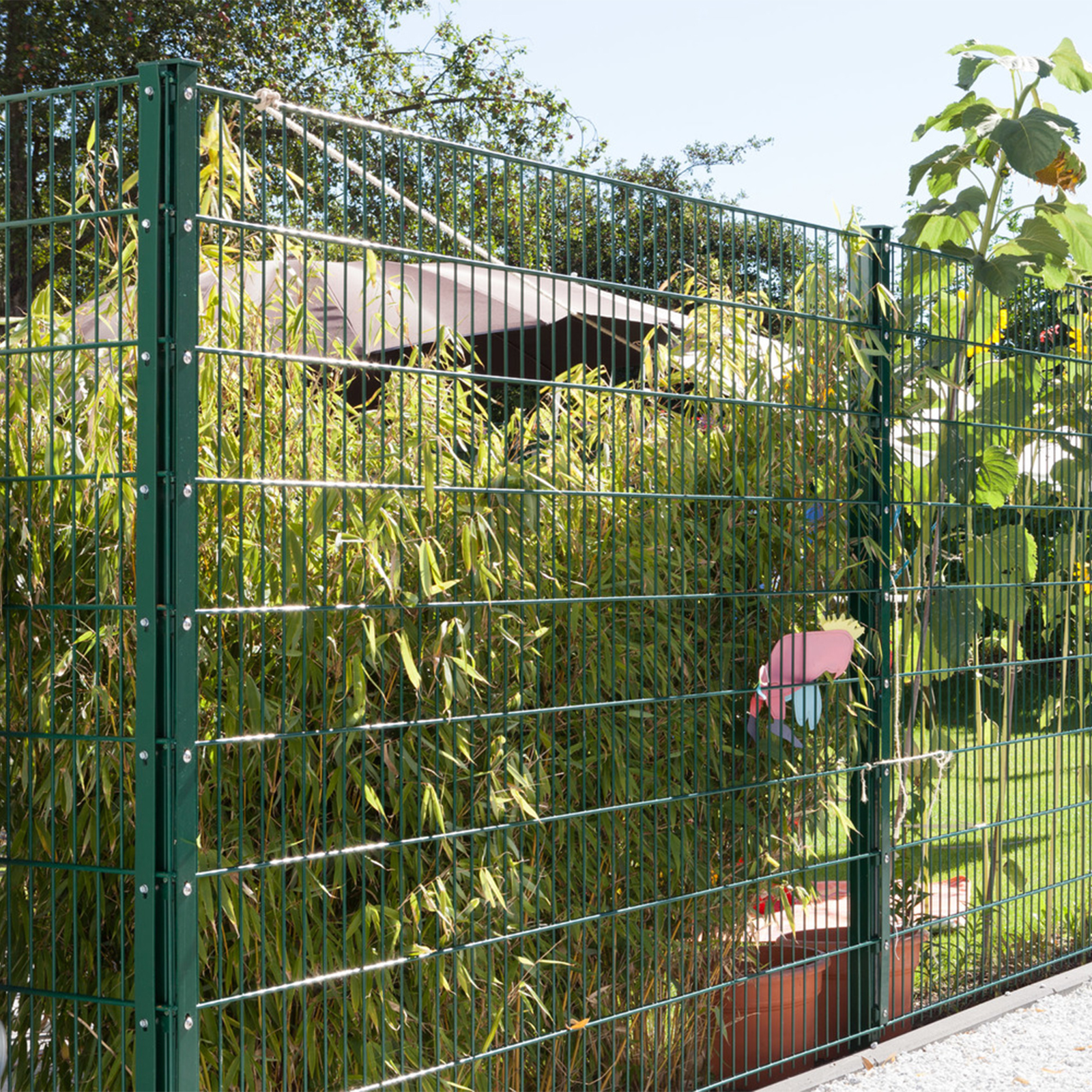 Dekorativer Gartenzaun Aus Metall, 45,7 Cm Hoch X 244 Cm Lang – Faltbar, Schwarz, 2 Stück Im Set