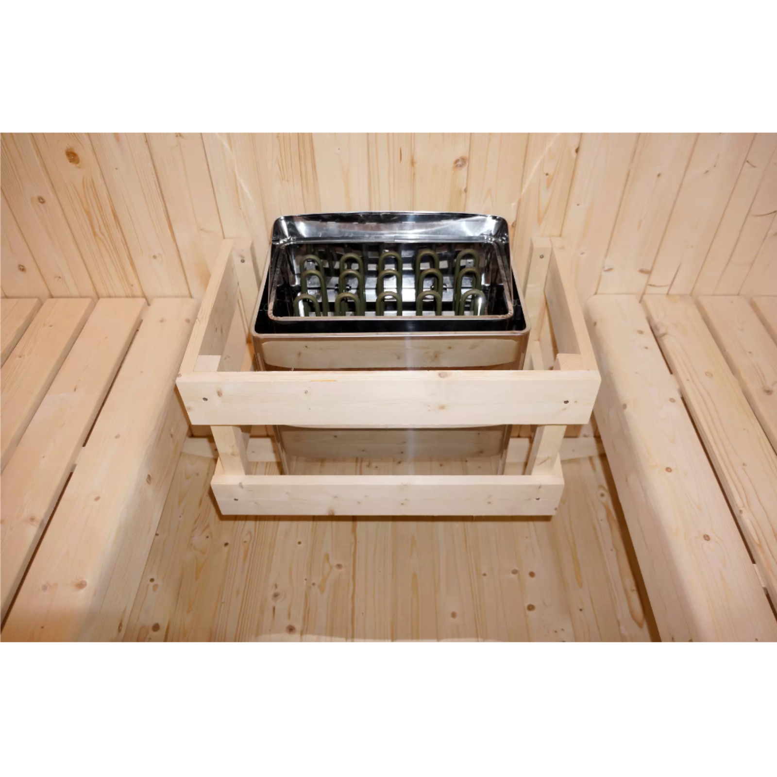 HORI Fasssauna Komplettsauna Inkl. Saunaofen & Saunasteine Außensauna