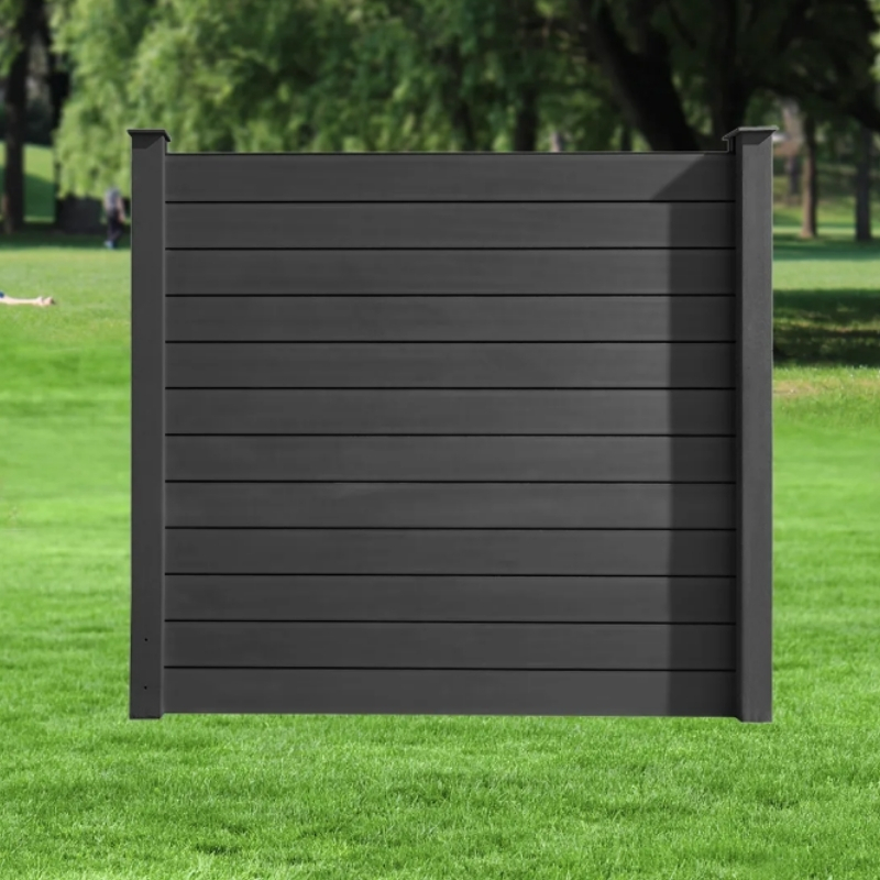 HORI WPC Sichtschutzzaun Stecksystem Zaun Garten Gartenzaun