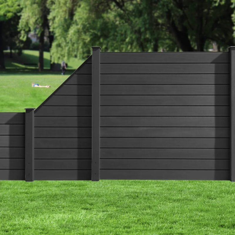 HORI WPC Sichtschutzzaun Stecksystem Zaun Garten Gartenzaun