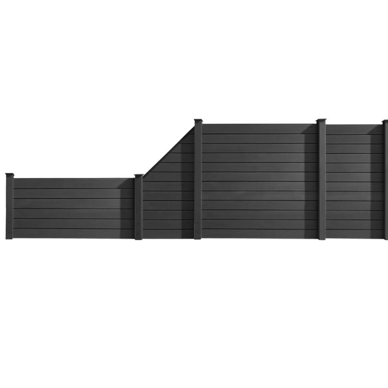 HORI WPC Sichtschutzzaun Stecksystem Zaun Garten Gartenzaun