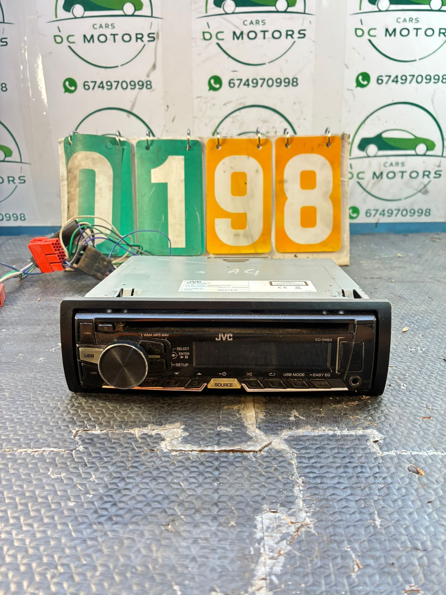 Radio CD coche  JVC usb aux