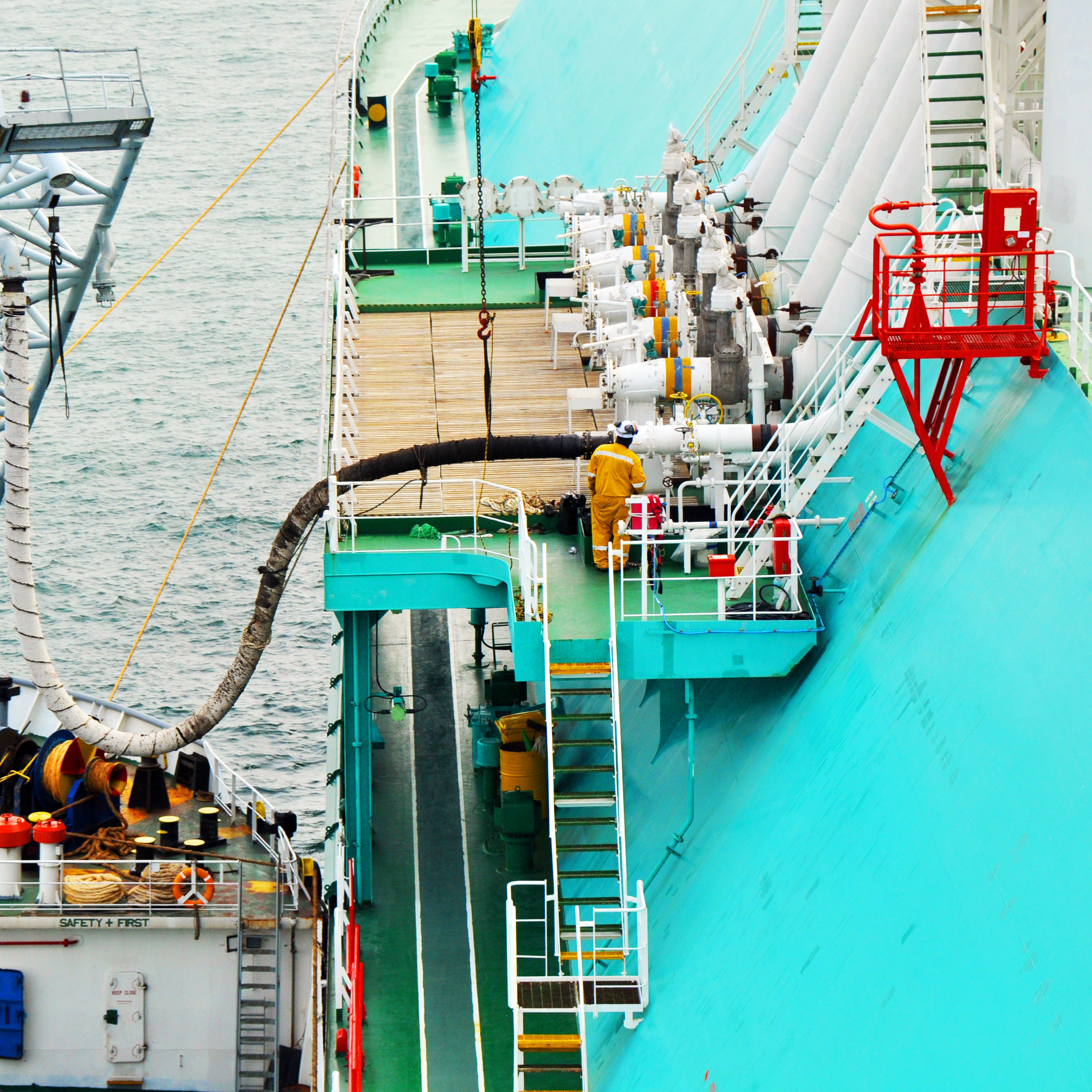 Loading crude oil