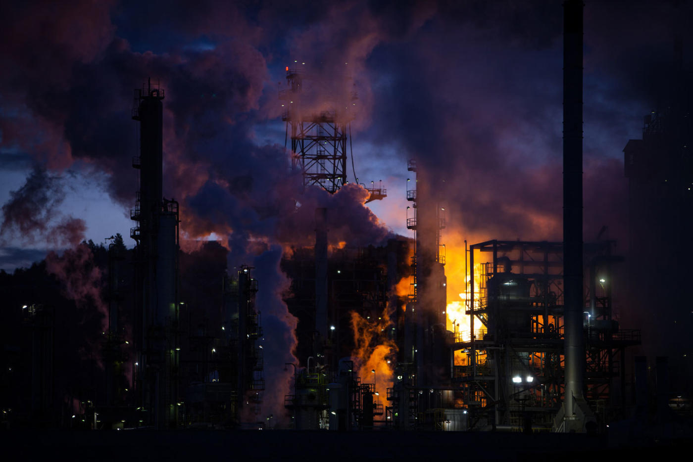Refinery burn
