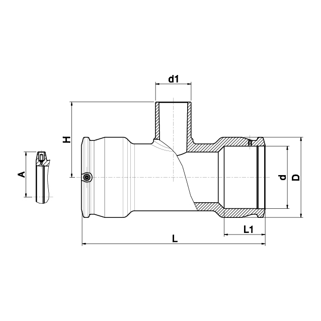 Reducing Tee - 491404