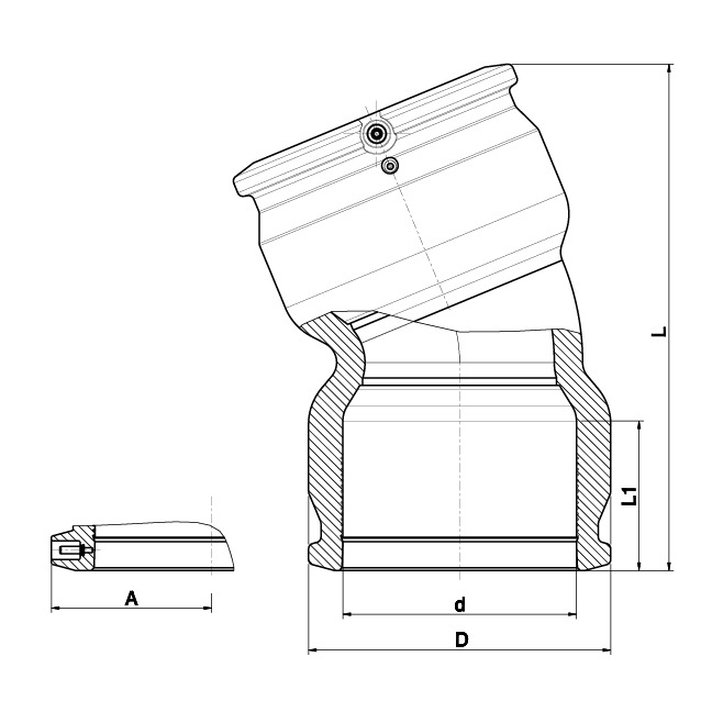 22.5° Elbow - 490804