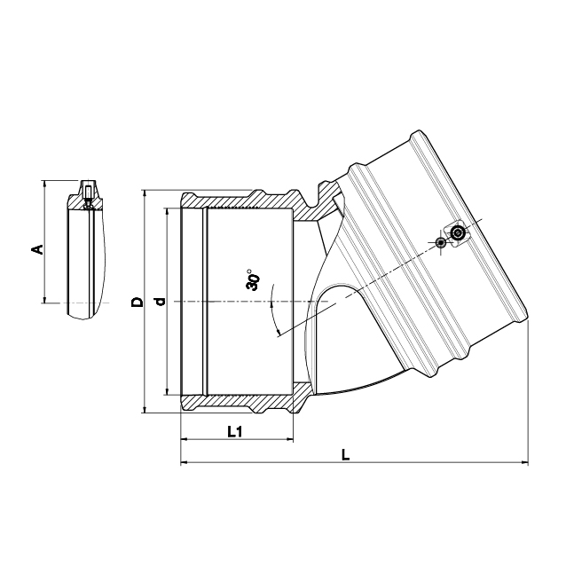 30° Lightfit Elbow - 463304
