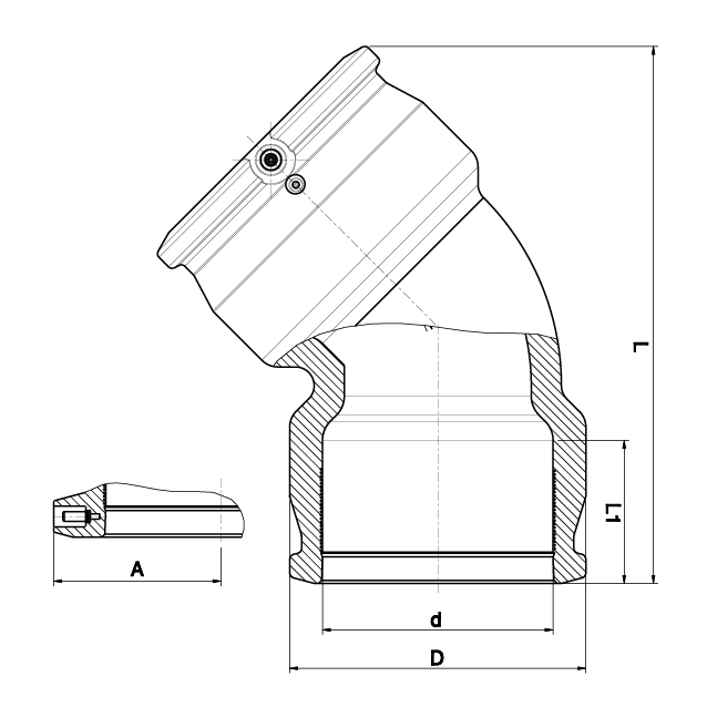 IPS Elbow 45° - 5906B