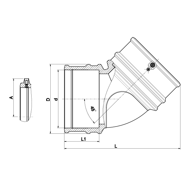 45° Lightfit Elbow - 460604
