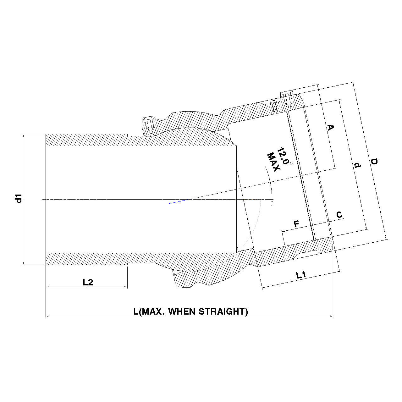 Adjustable Elbow One Sided - 4947D4