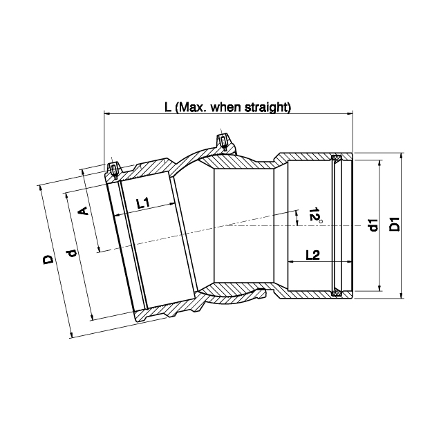 Adjustable Elbow PE to PVC - 4747V4