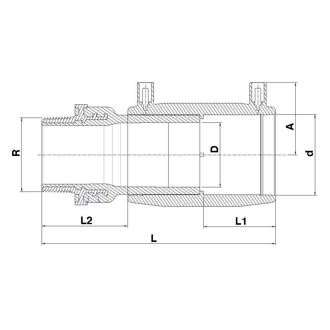Brass Male Transition Coupler - 492104
