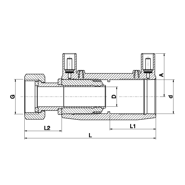 Female Free Nut Transition Coupler - 494104