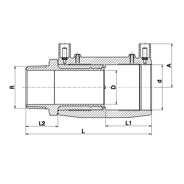 Stainless Steel Male Transition Coupler - 495104