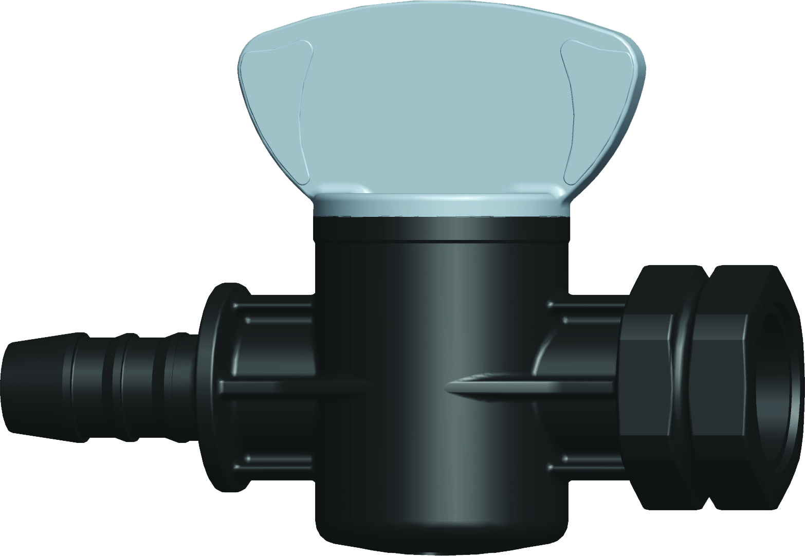 Quarter Turn Valve Barbed x Female Thread - 03016