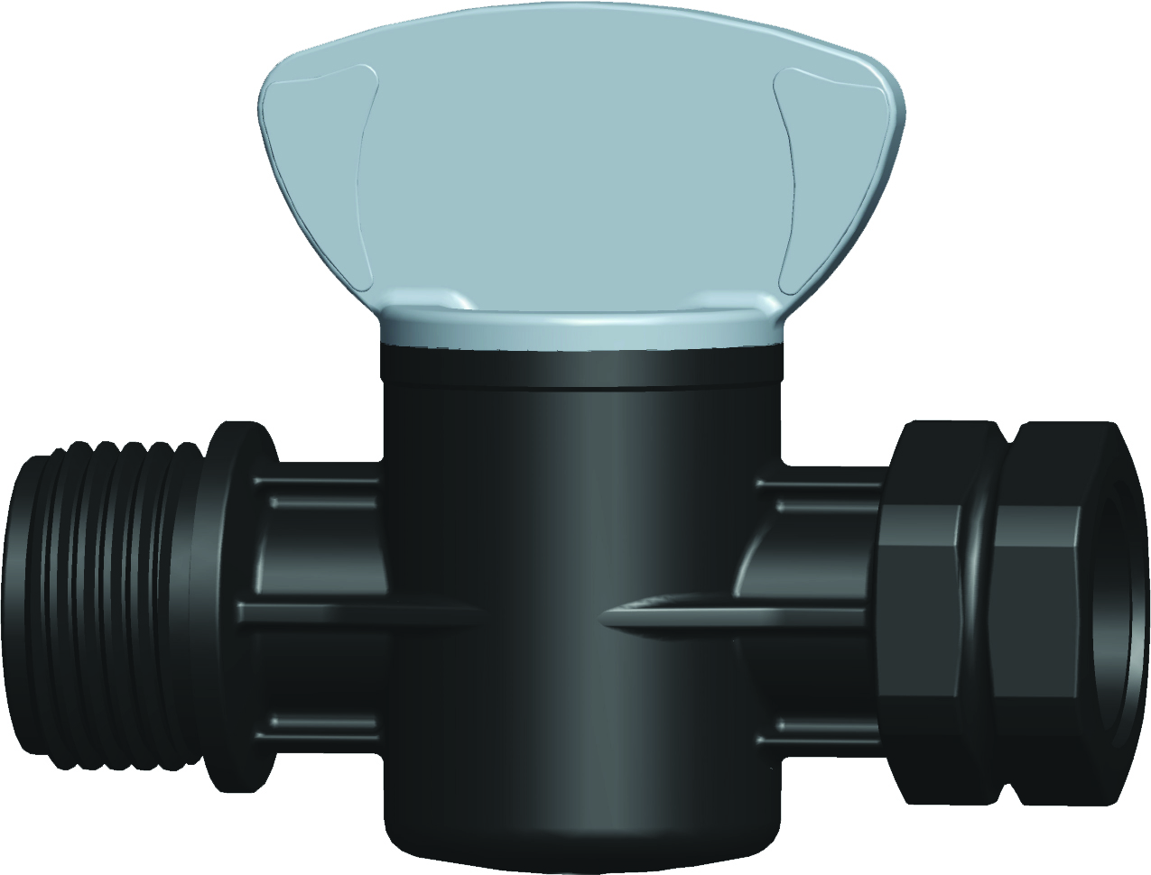 Quarter Turn Valve Garden Hose Male Thread x Female Thread - 03019