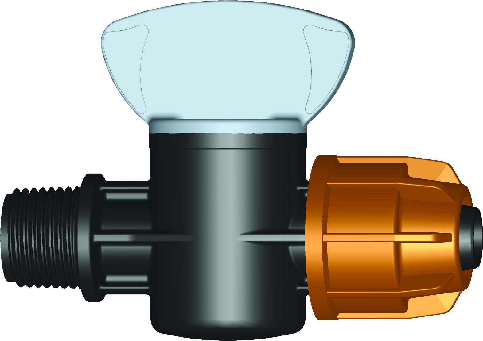 Quarter Turn Valve Male Threaded x Compression - 03010