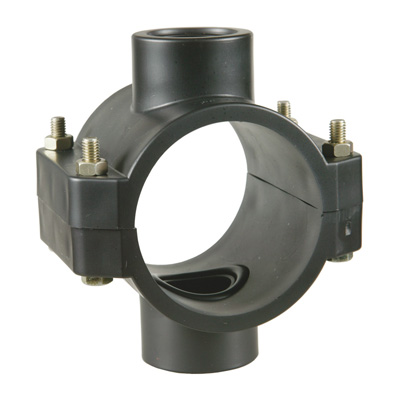 Saddle Double Outlet w/ Galvanized Bolts and Nuts - 161860
