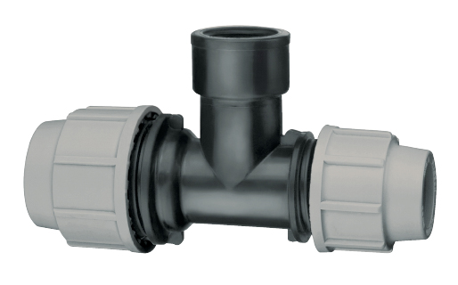 90° Reducing Tee with Threaded Female Offtake - 0714S0