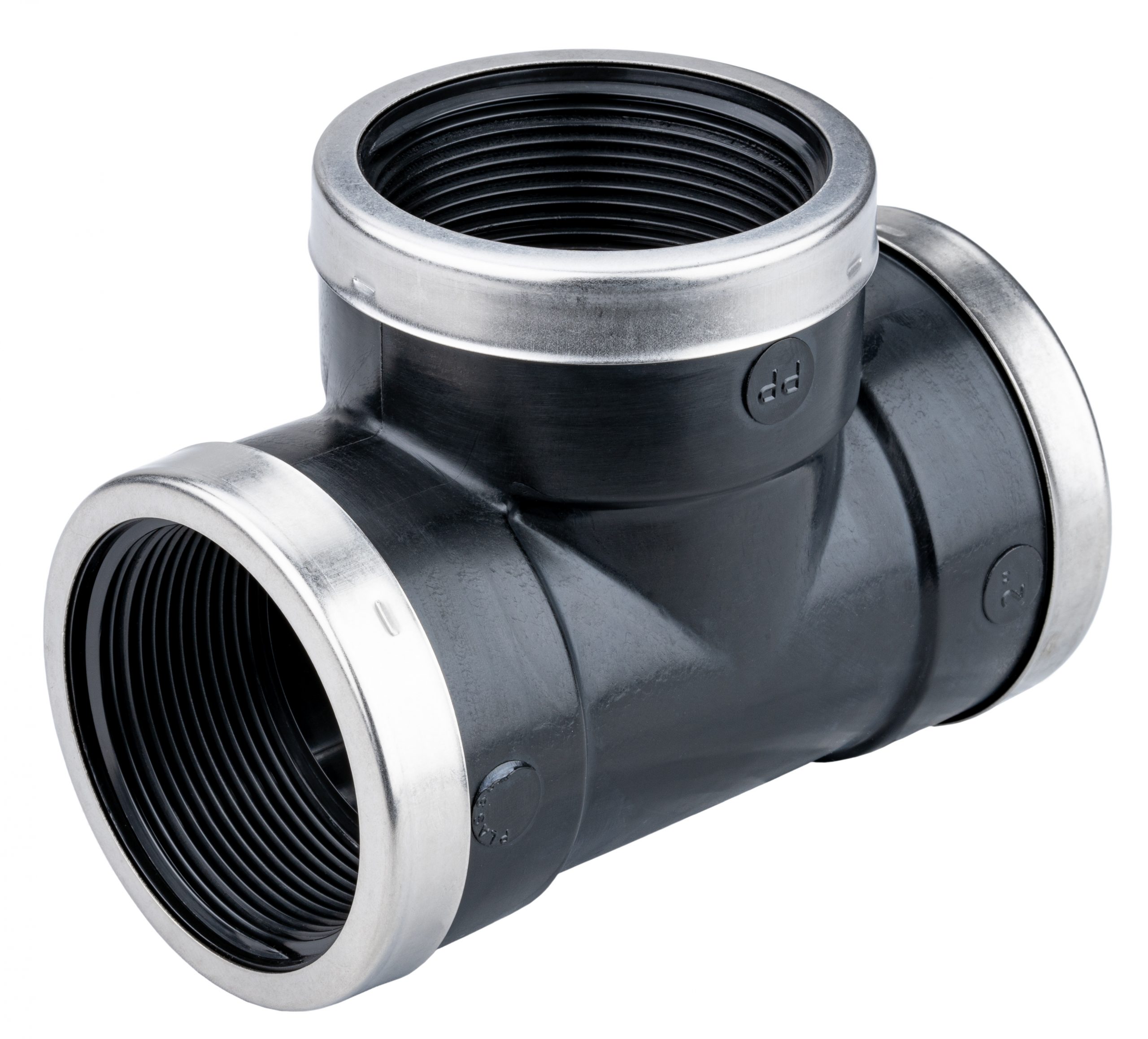 90° Threaded Tee with Reinforced Ring - 050417