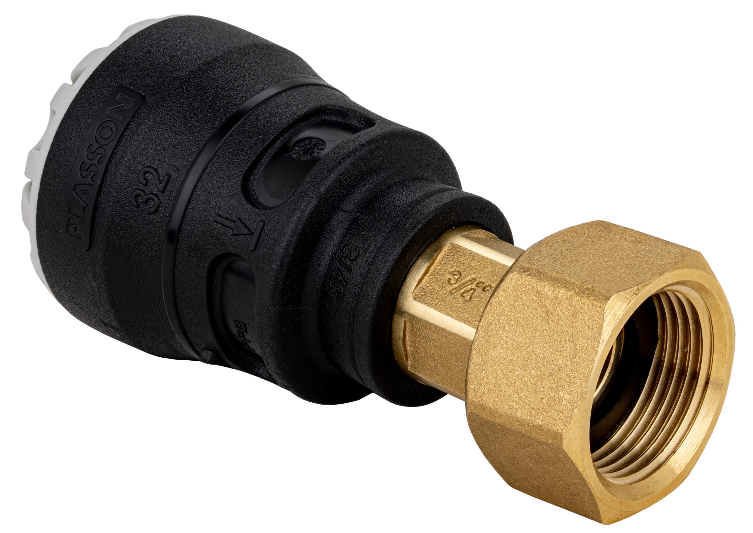 Female Brass Free Nut Transition - 1073F0